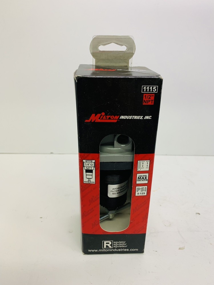 Milton 1115 1/2" Air Filter Regulator