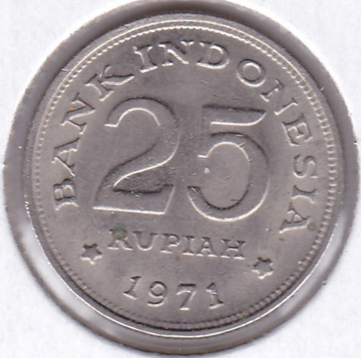 1971 Indonesia 25 Rupiah