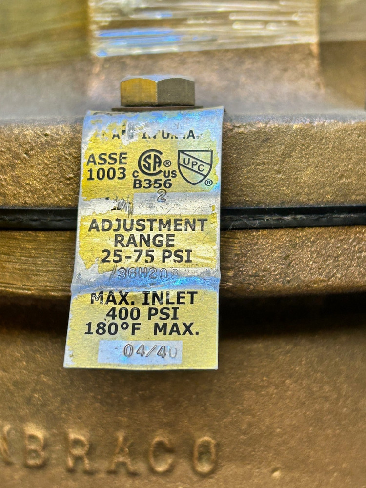 Conbraco 2" Regulator 25-75 PSI