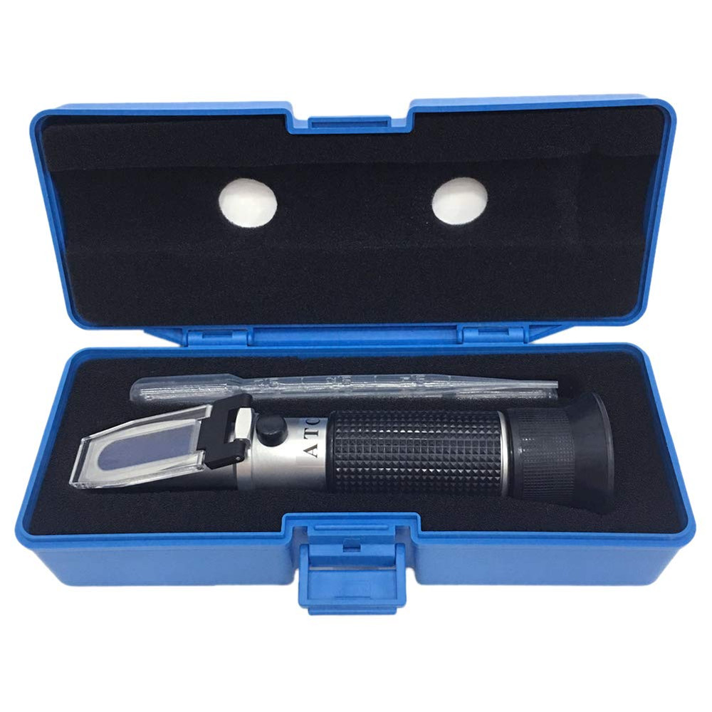 Aichose Brix Refractometer with ATC, Dual Scale - Specific Gravity & Brix, Hydro