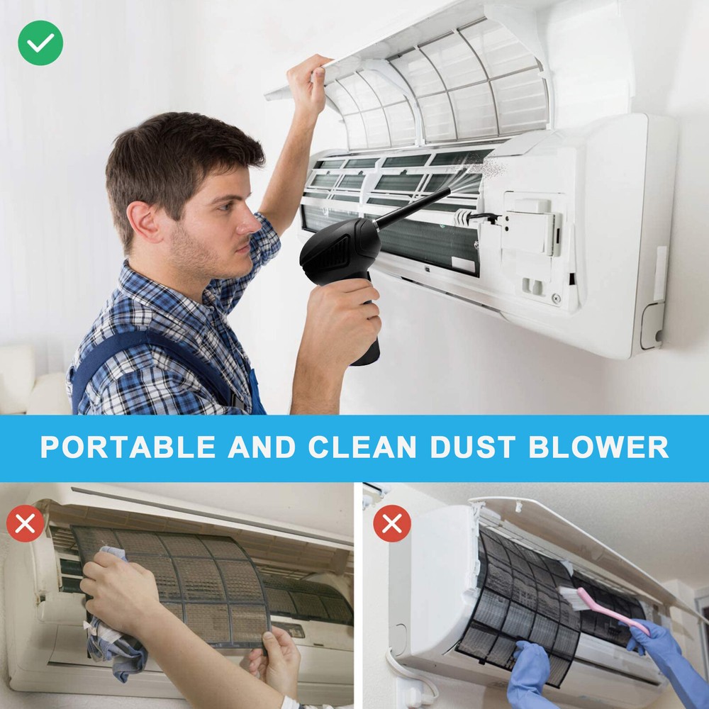 Electric Mini Air Duster Blower for Computer Keyboard Macbook Air Pro Cleaning