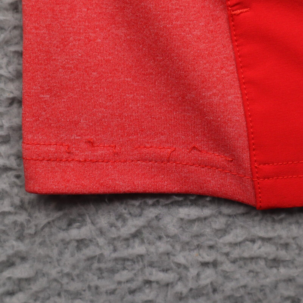 Zero Restriction Z710 Snap Pullover Mens Medium Red Heather Performance Golf