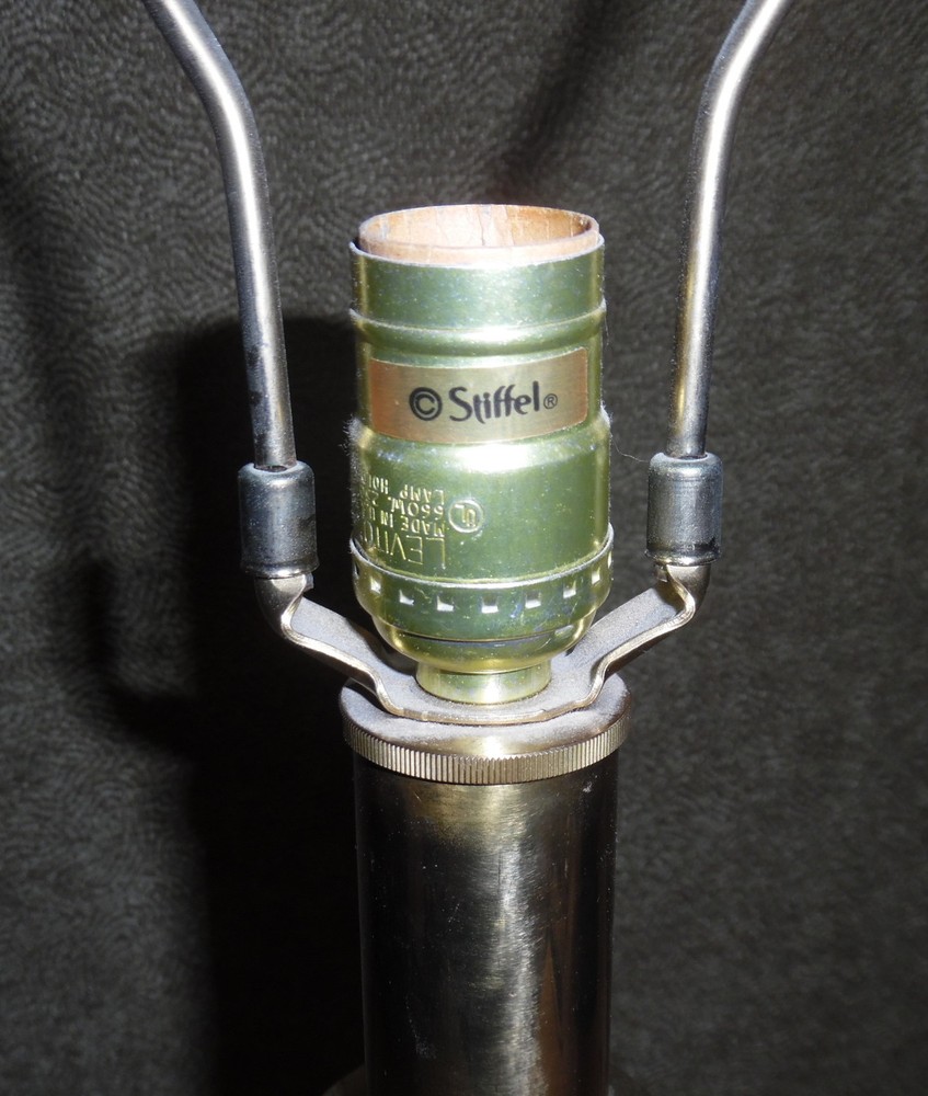 Vintage Brass Stiffel Table Lamp - Very Dusty