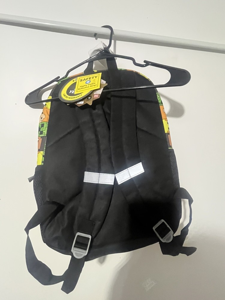 Minecraft Creeper Backpack With Tags