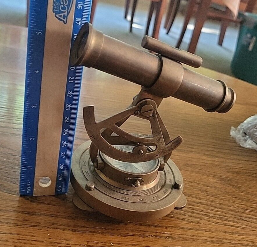 Telescope Style Brass Binocular 4" Base, 5 1/2" Tall