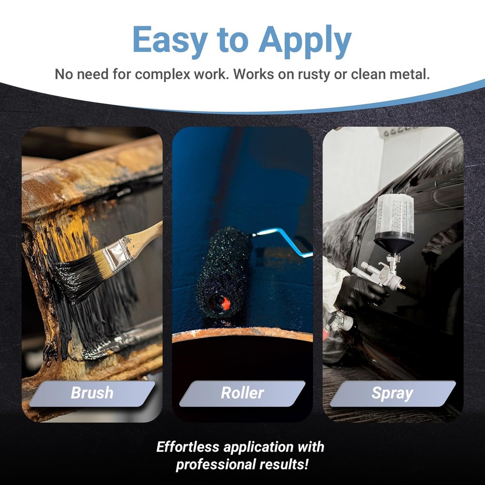 BlackShell - Gloss Black Rust Inhibitor, Rust Preventive Coating - UV Resistant