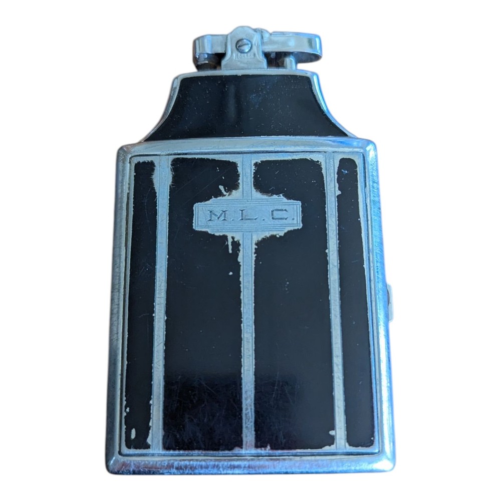 Lighter Cigarette Case Combo Vintage Art Deco Ronson Mastercase Monogram X