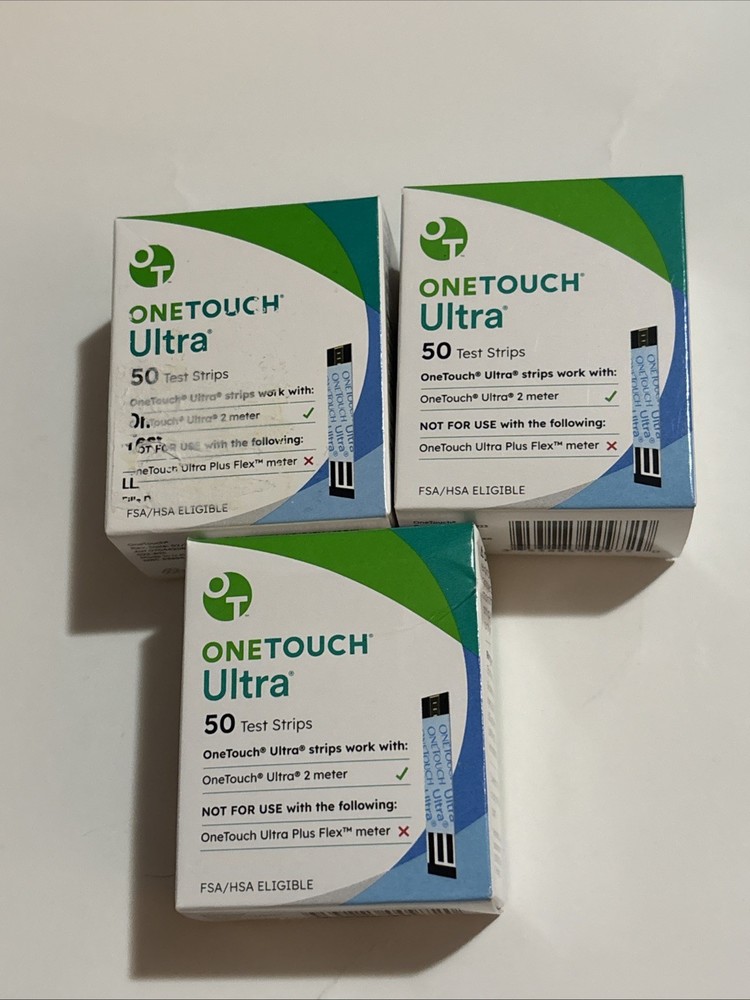 One Touch Ultra Test Strips 50 X3 Boxes 150 Total