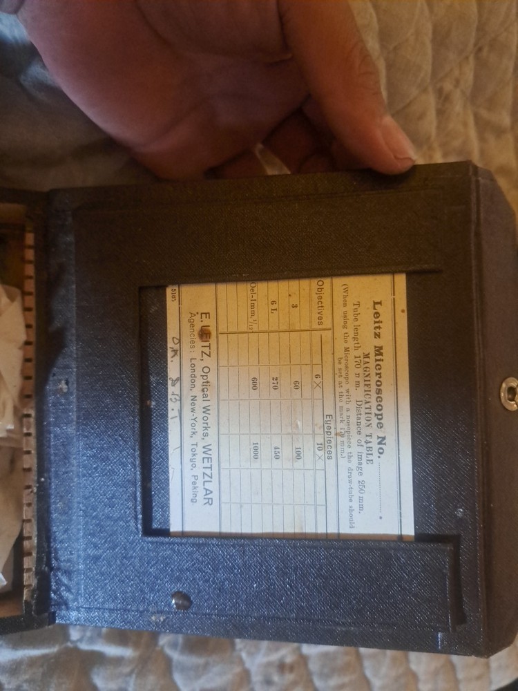 Antique Ernst Leitz Wetzlar Microscope SN 335050