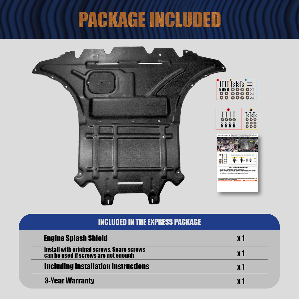 2Pcs Front Engine Motor Splash Guard For Audi A5 S5 2009-17 Engine Shield Board