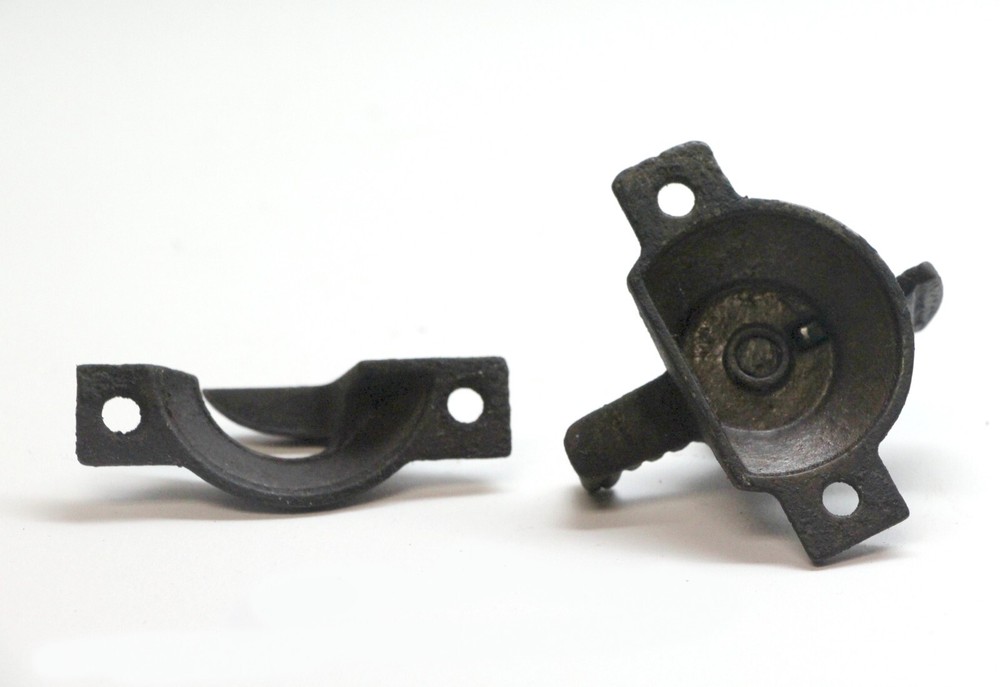 Antique Aesthetic Black Cast Iron Window Lock