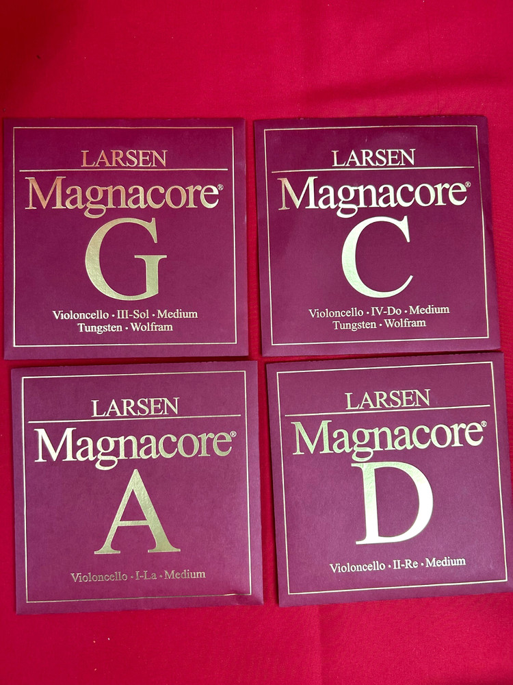 100% Authentic Larsen Magnacore Cello String Set 4/4