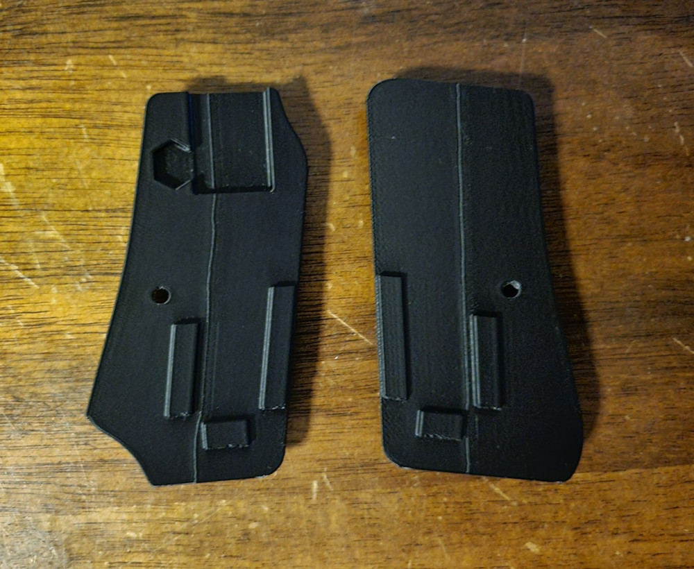 Beretta 1934 Grips Stipple Pattern (3D printed black)