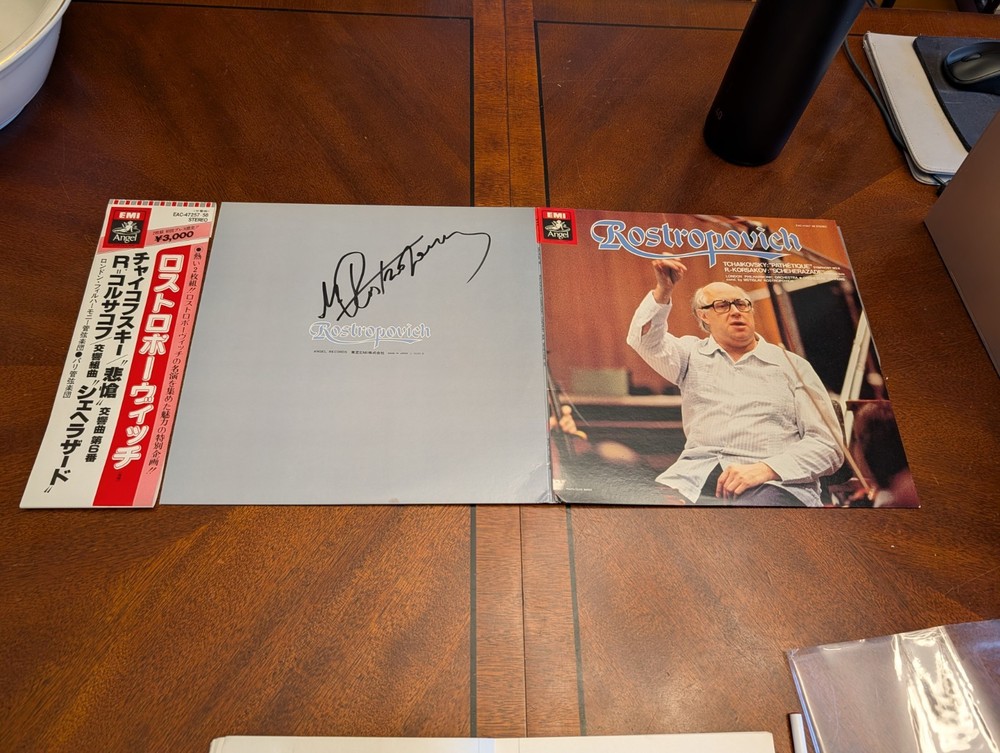 Signed Rostropovich LP