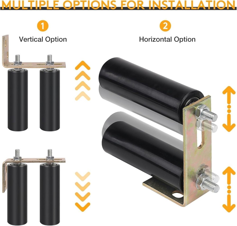 Heavy Duty Sliding Door Rollers - 2 Pack
