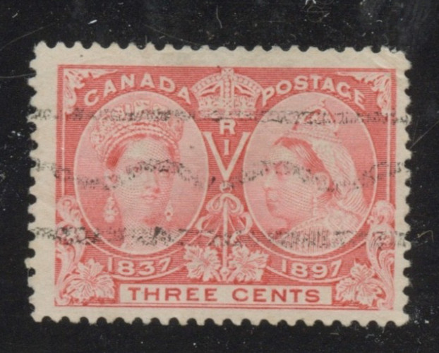 🍁 #T-53 THREE CENT JUBILEE issue Bar Precancel Cat $25 Canada