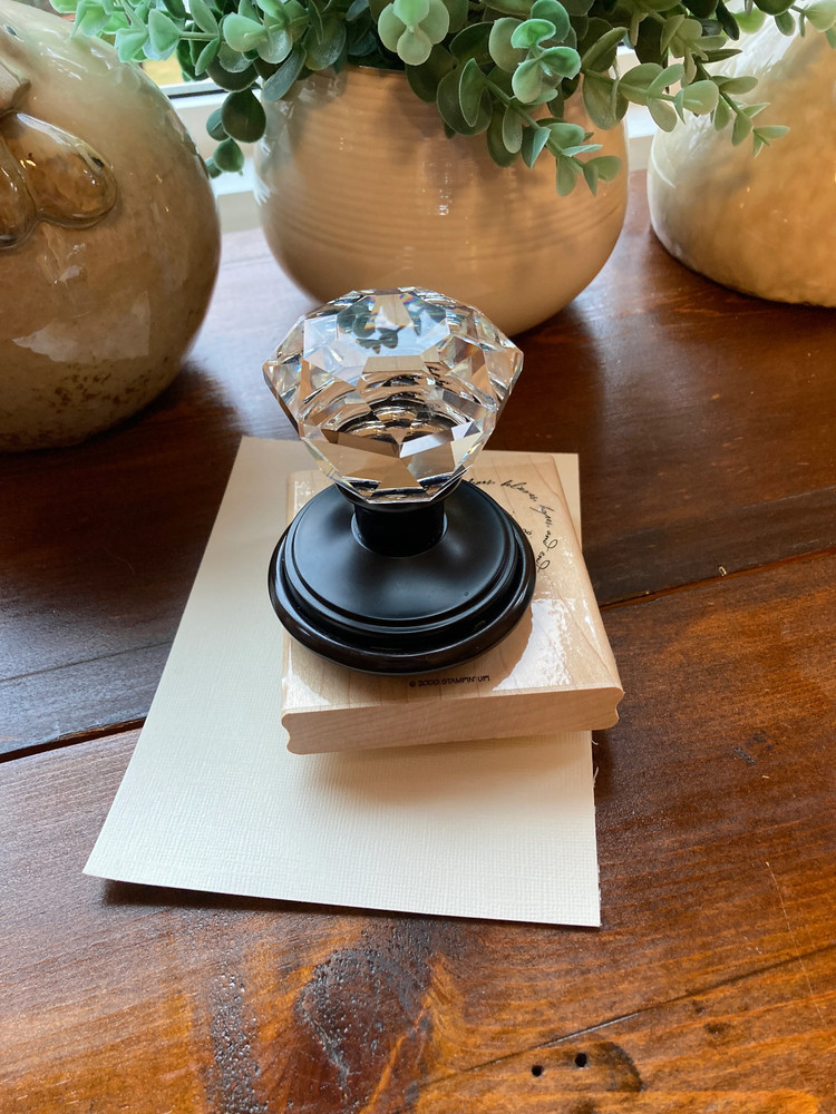 Crystal Handle Stamping Press, Hand Assembled Craft Tool