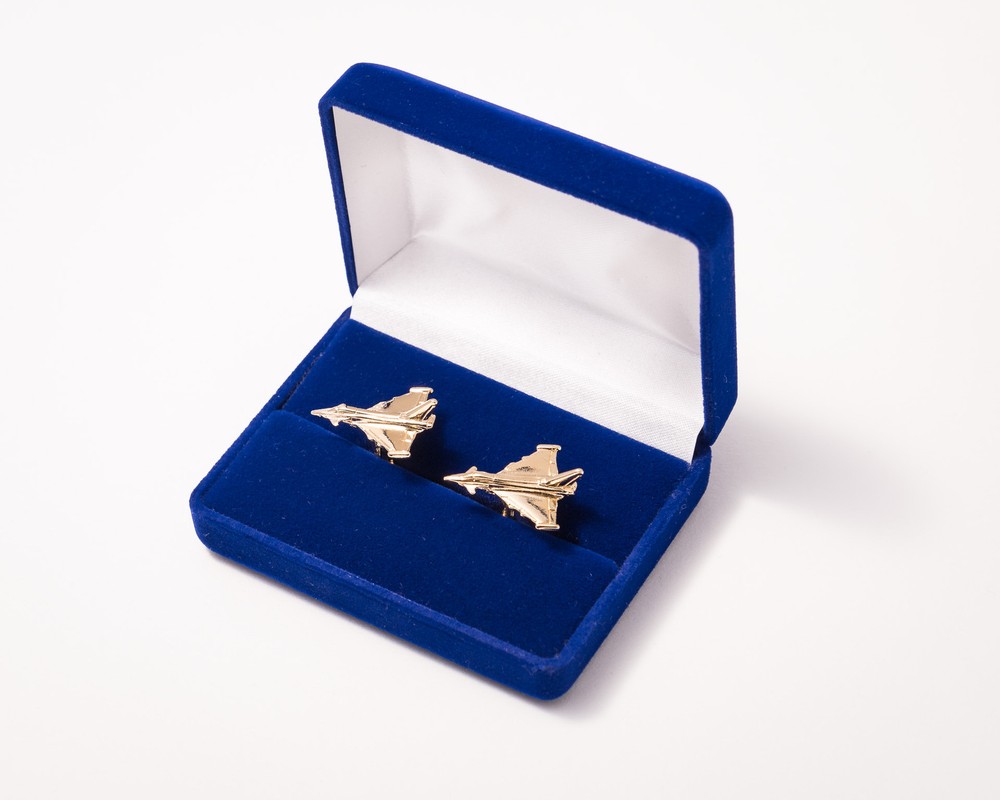 Eurofighter Typhoon Gold Plated Cufflinks