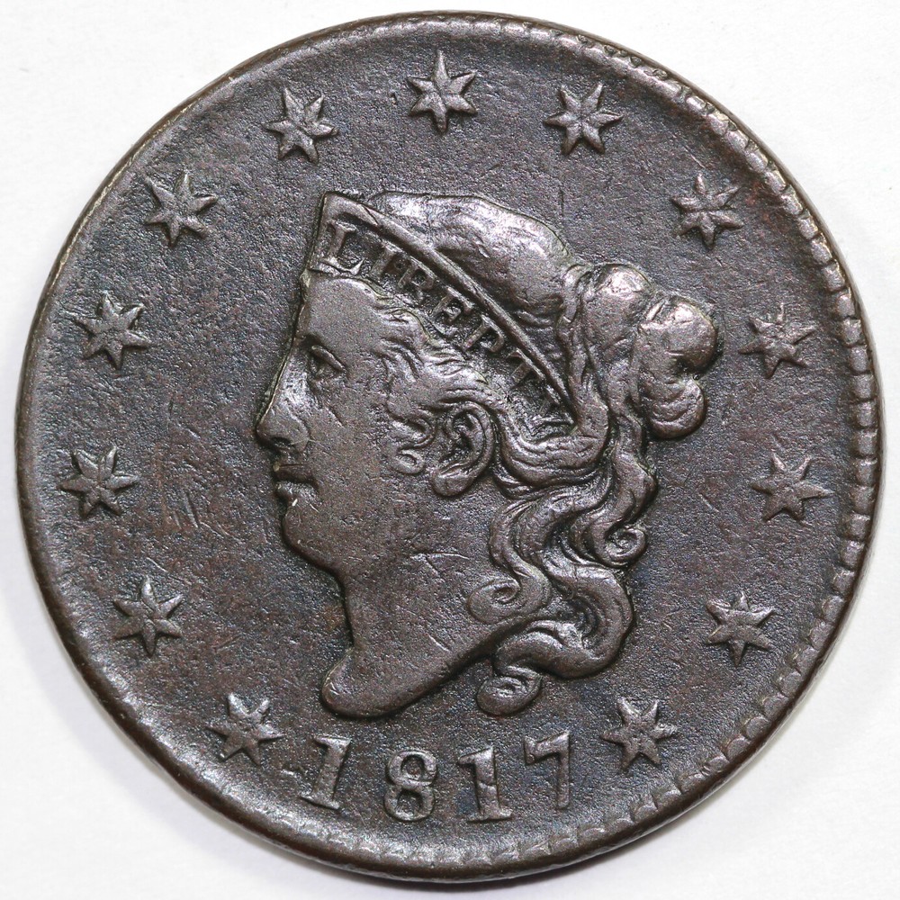 1817 1c Coronet or Matron Head Large Cent