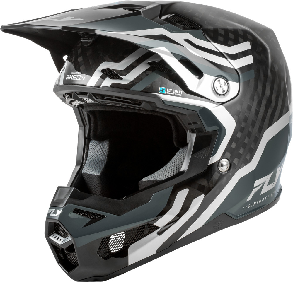 For Formula S Carbon Byte Helmet Black Carbon/Grey/Silver Lg