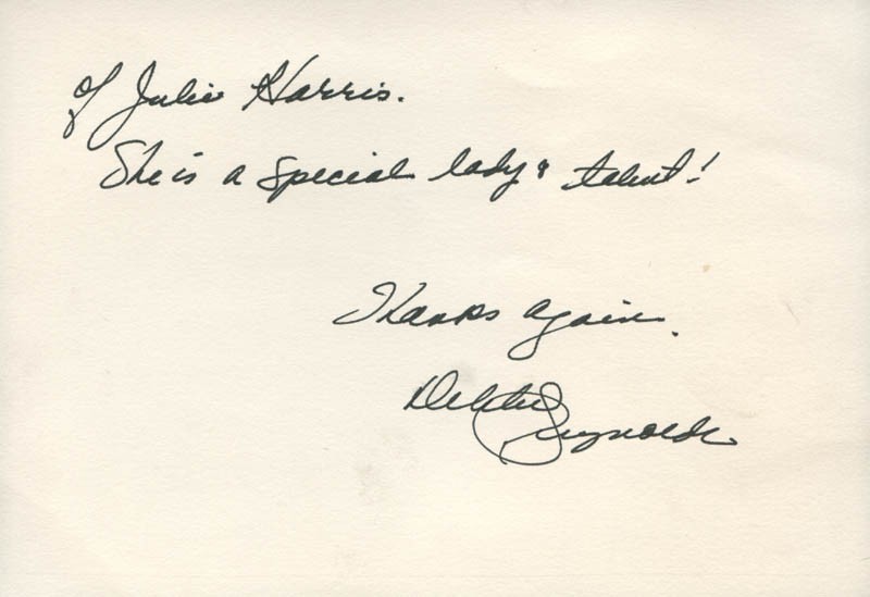 DEBBIE REYNOLDS - AUTOGRAPH LETTER SIGNED