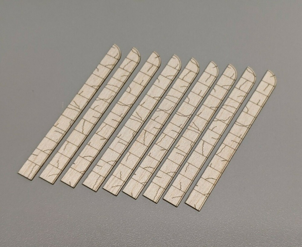 N Scale Laser Cut Sidewalk Old Pattern - 440 Scale Feet Layout Scenery