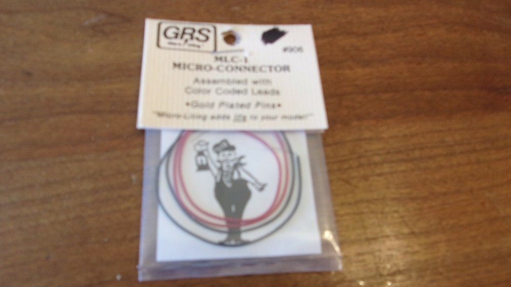 HO Scale GRS Microliting, Micro-Connectors, MLC-1 Color coded leads BNOS