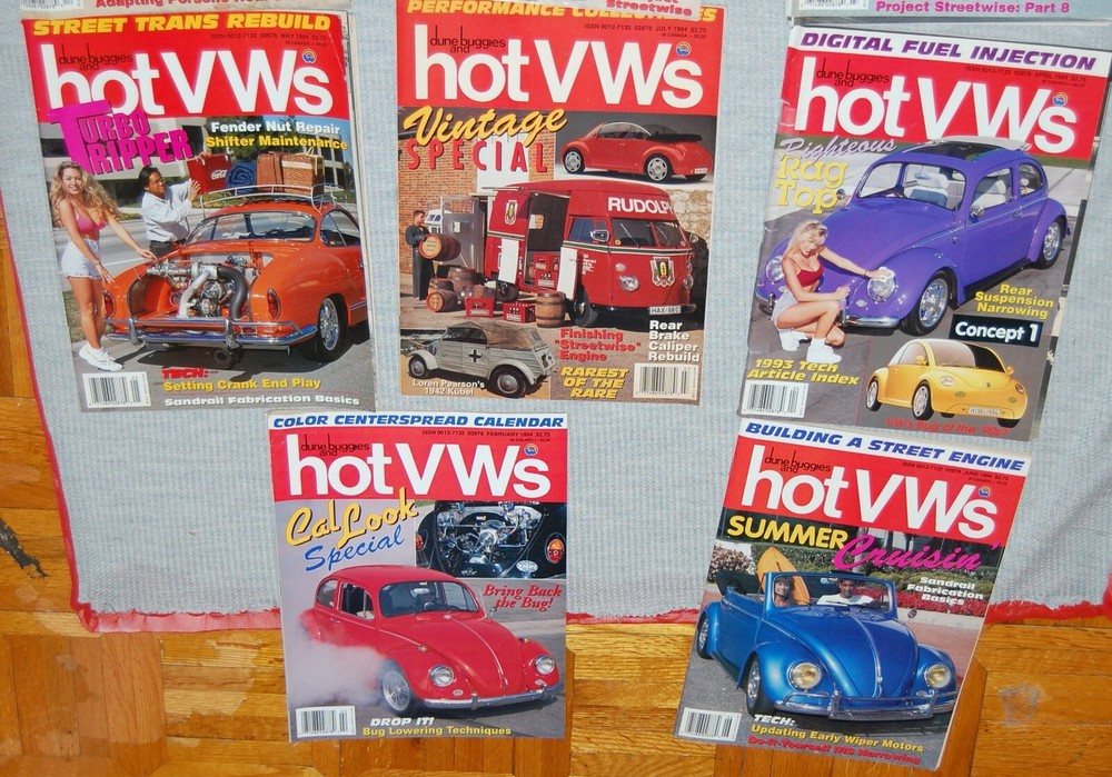 17 Vintage issues - hot VWs magazines 1993-1994(E)