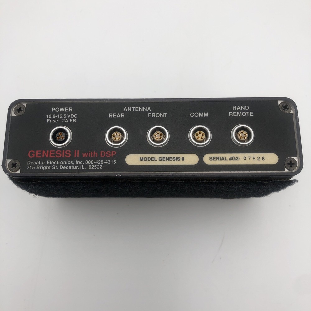 USED Decatur Genesis II Radar UNTESTED READ (D)