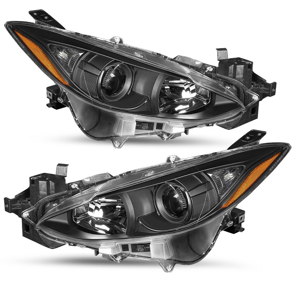 Fit For 2014-16 Mazda 3 Driver & Passenger Side Pair Headlight Assembly