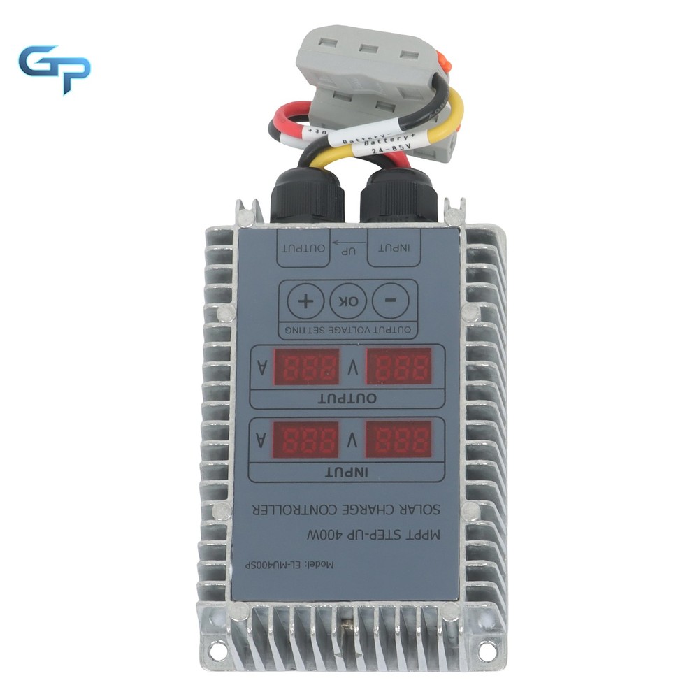 Waterproof MPPT Boost Controller 400W 24-85V Solar Panel LED Display Durable