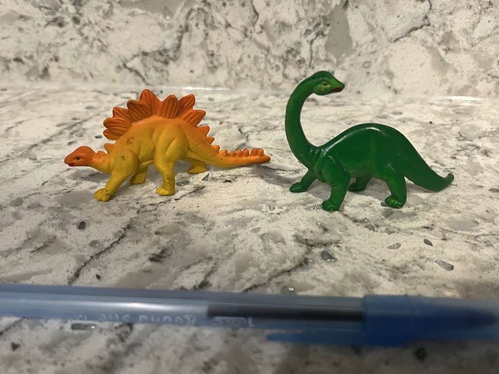 Vintage Brontosaurus & Stegosaurus  Figures