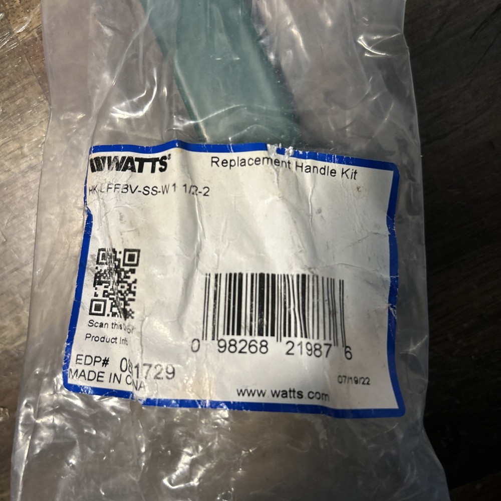 NEW WATTS 0881729 WATTS HANDLE KIT for 1 1/2-2" ball value OEM