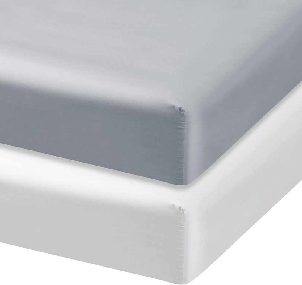 2-Pack Satin Pack 'n Play Fitted Sheets-Ultra Soft Mini Crib Sheets for Graco