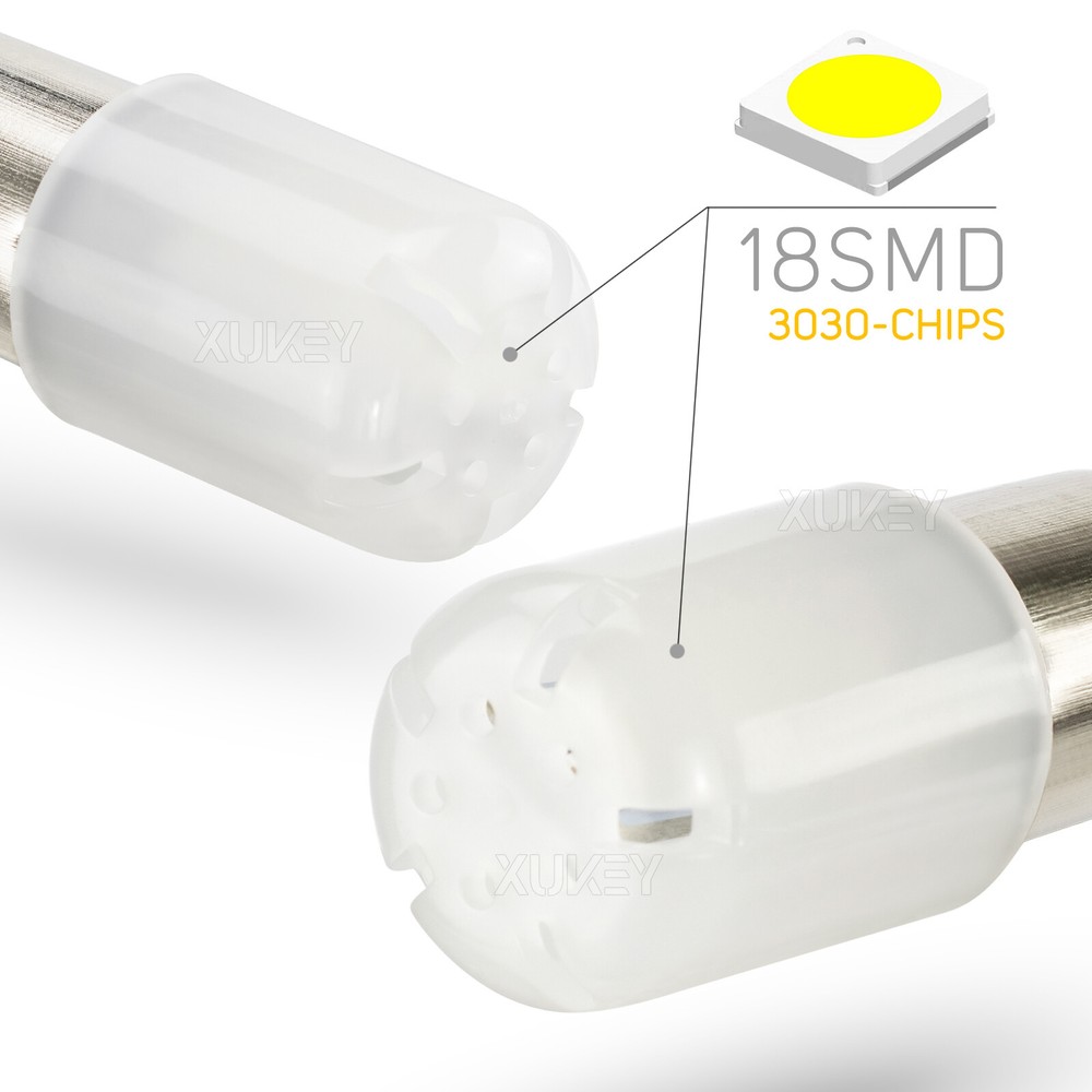 4Pcs 12V BA15S White 67 89 97 631 5007 5008 R5W R10W 1156 LED Bulb Mini Car RV