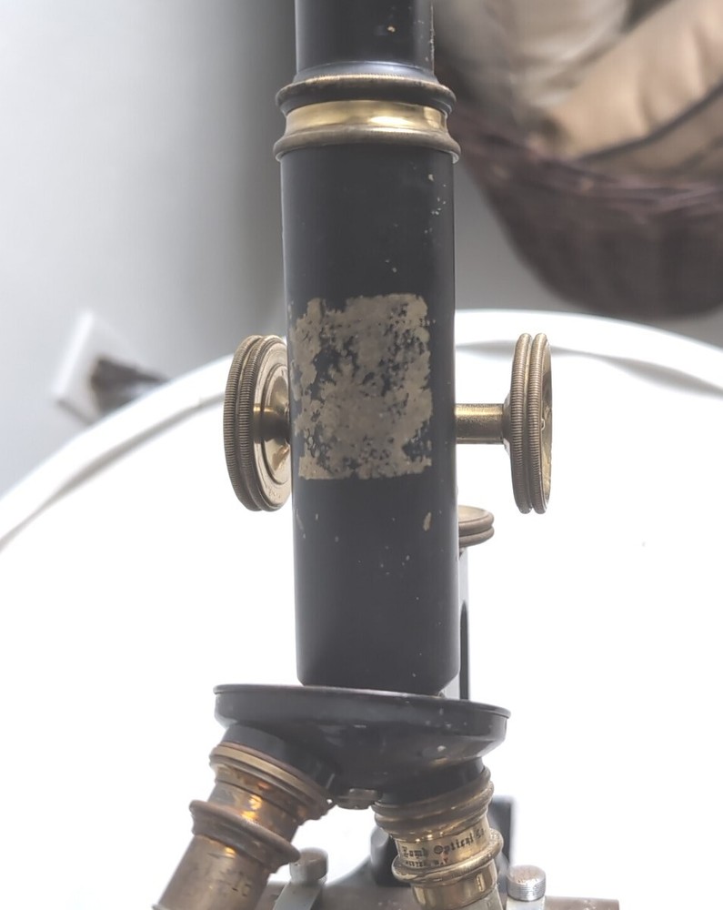 Antique 1907 Bausch & Lomb Jug Handle Microscope