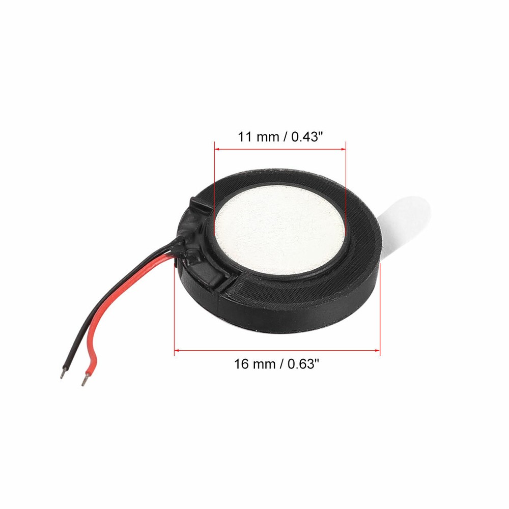1W 8 Ohm 16mm Dia Audio Speaker with Wire for Electronic Projects