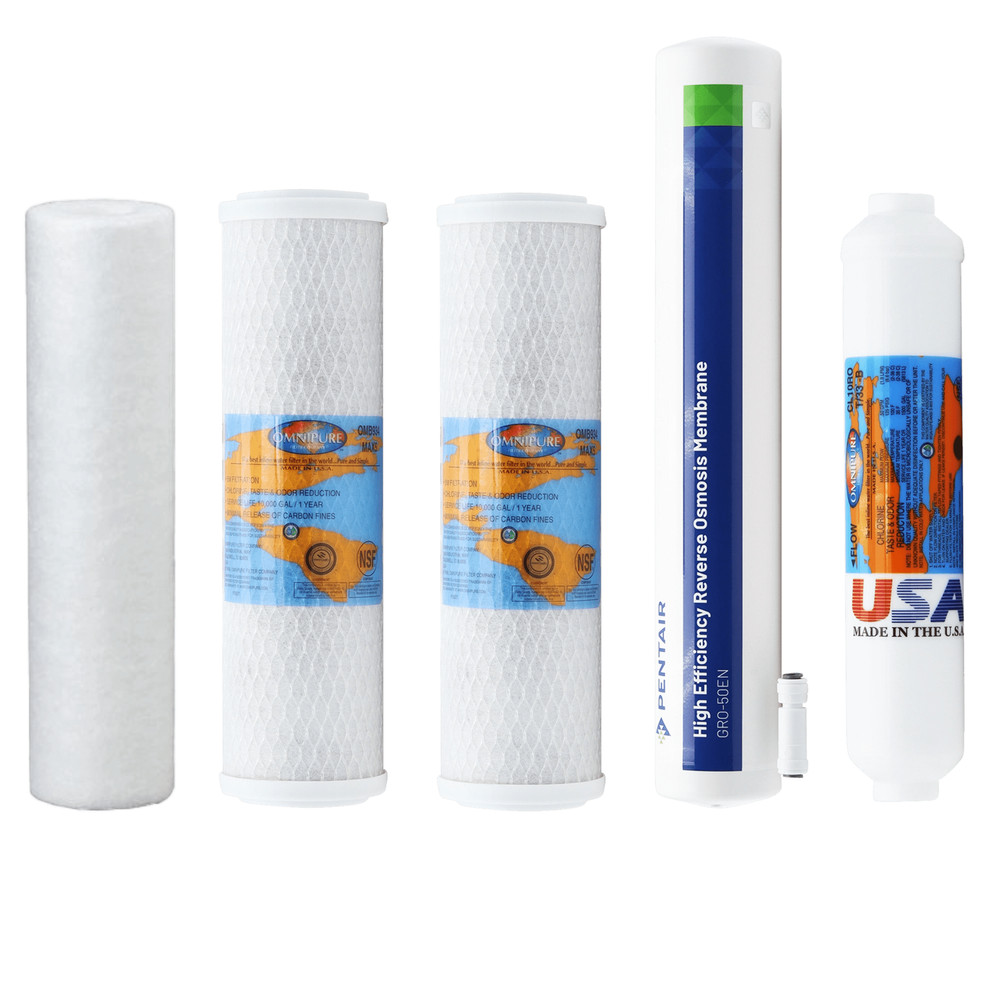Ultima Green RO 5 Compatible Filter Kit with RO Membrane