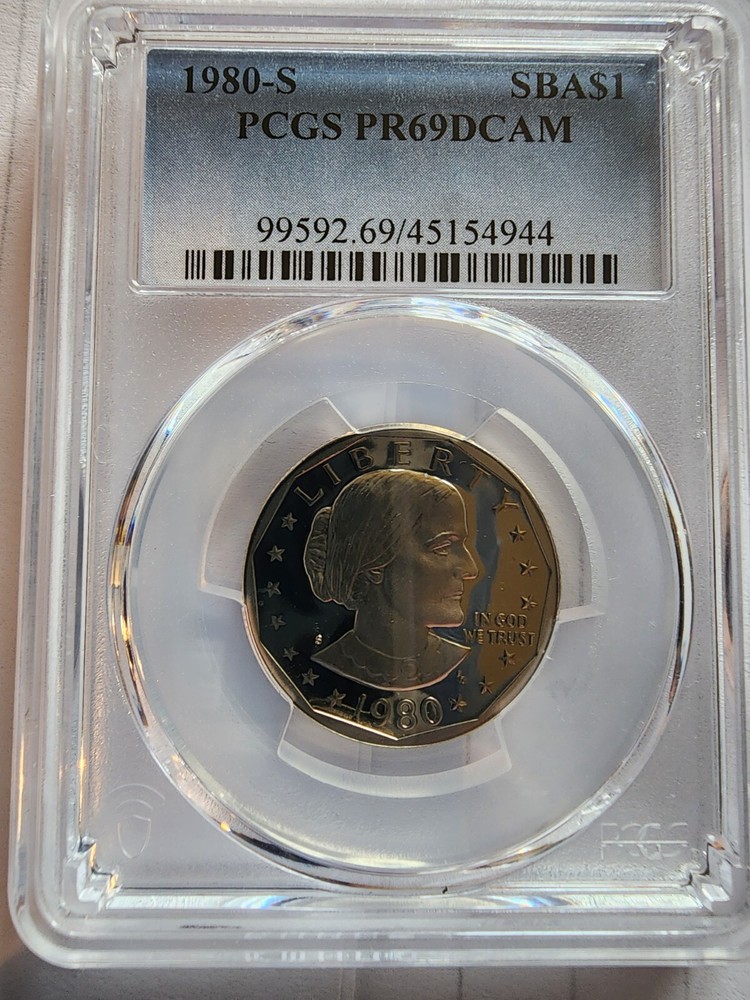 1980-S SUSAN B. ANTHONY DOLLAR PCGS PR69DCAM