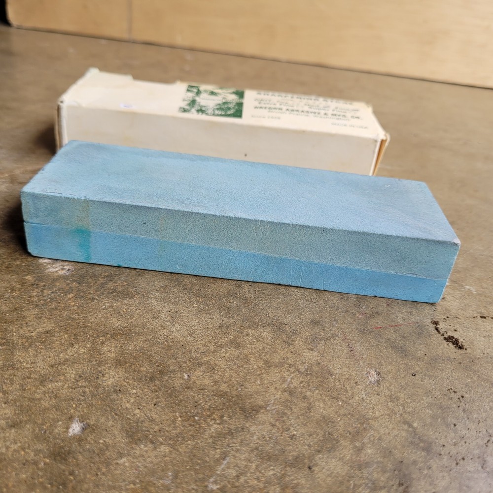 The Oregon Stone Sharpening Stone with Box and Instructions