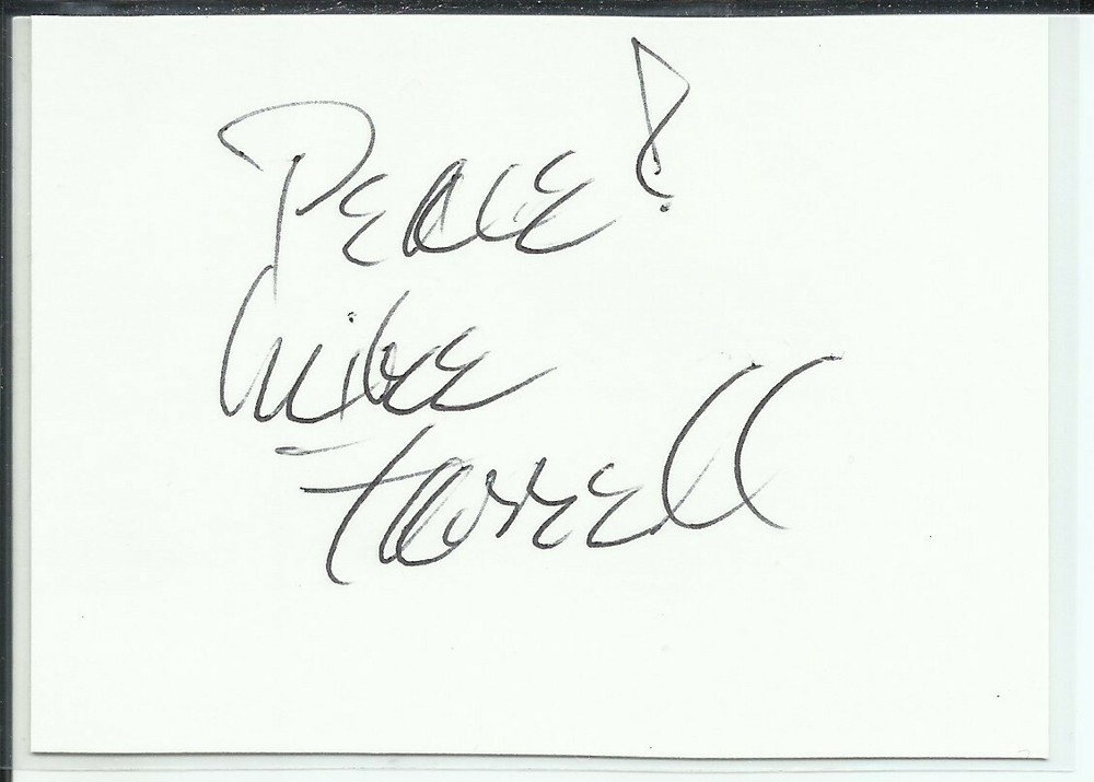 Mike Ferrell Original Autograph Signed 2.5 x 3.5 Card