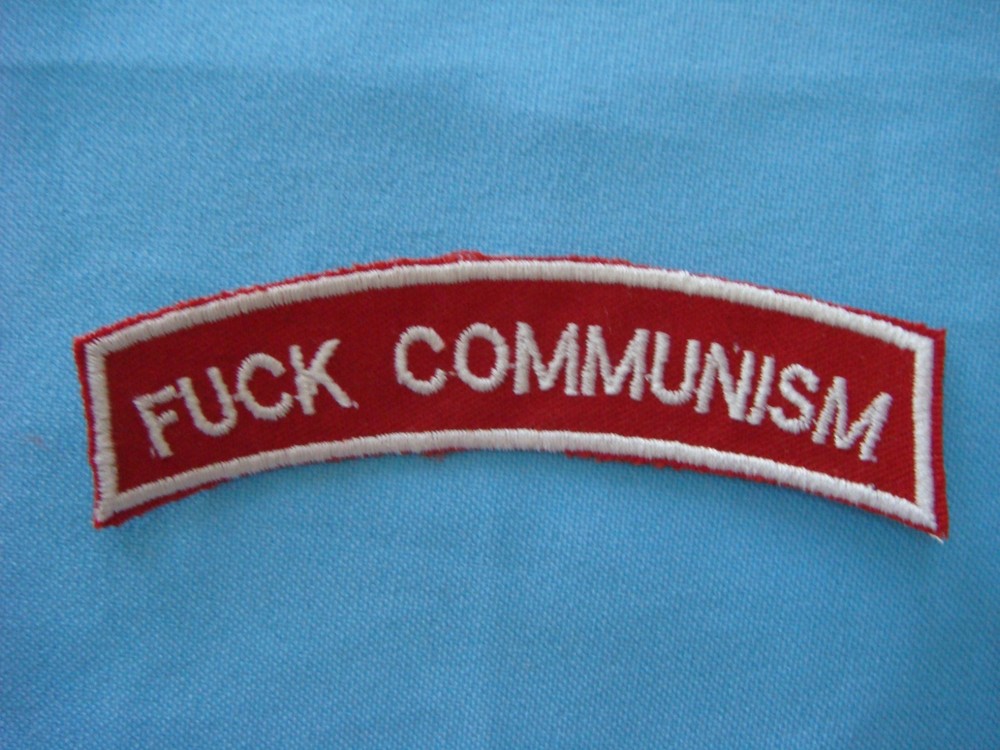 VIETNAM WAR TAB PATCH, US F...K  COMMUNISM