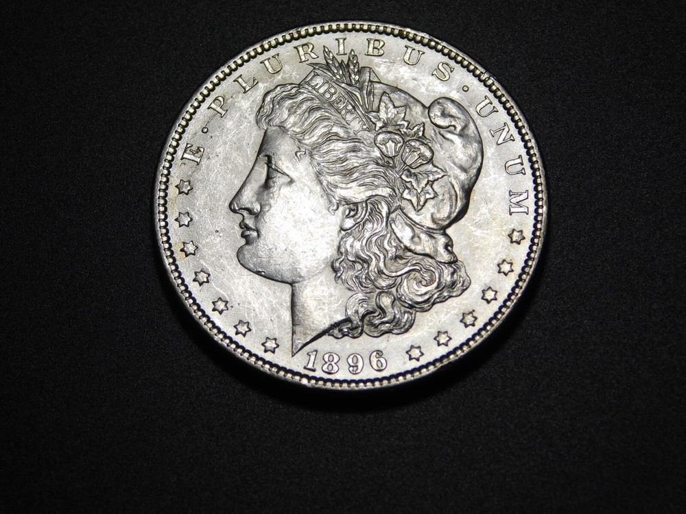 OLD WEST US COINS 1896   MORGAN SILVER DOLLAR