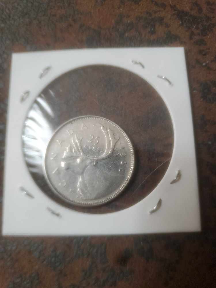 CANADA 1966 80% SILVER 25 CENTS