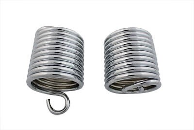 Auxiliary Seat Chrome Spring Set fits Harley Davidson