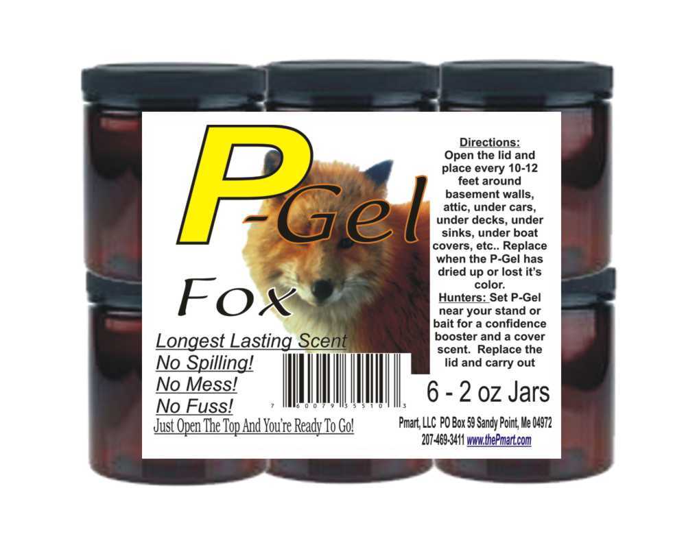 Fox Urine P-Gel 6 pack