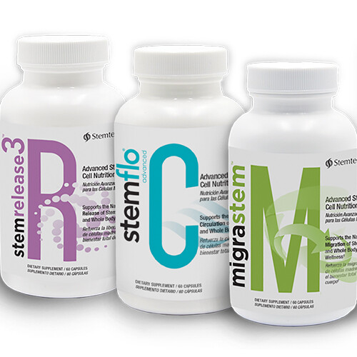 StemRCM by Stemtech Research Advanced Stem Cell - Stemrelease 3 + StemFlo + 💪