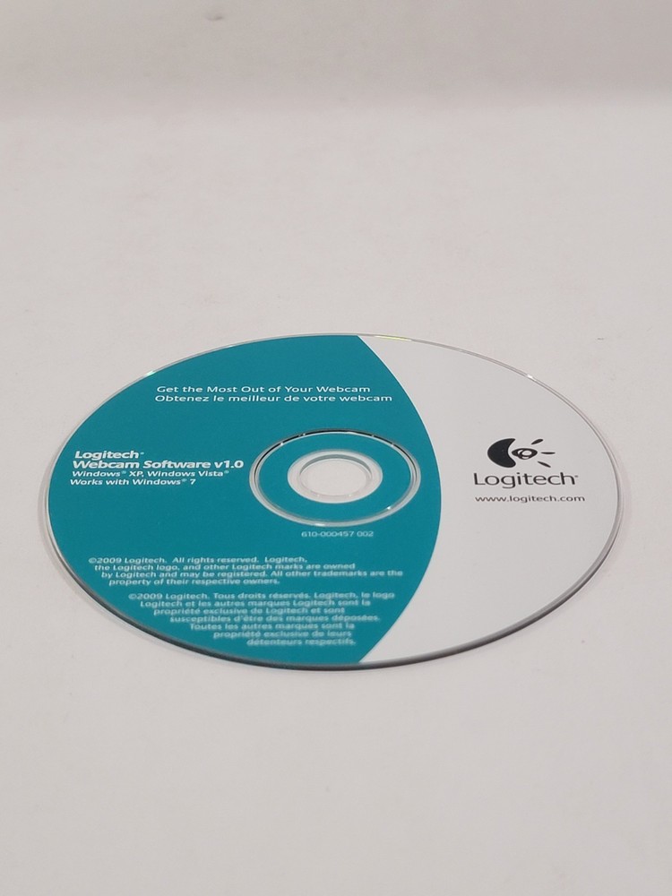 Logitech Webcam Software v1.0 - Windows XP Vista 7 2009 Disc Only CD-ROM