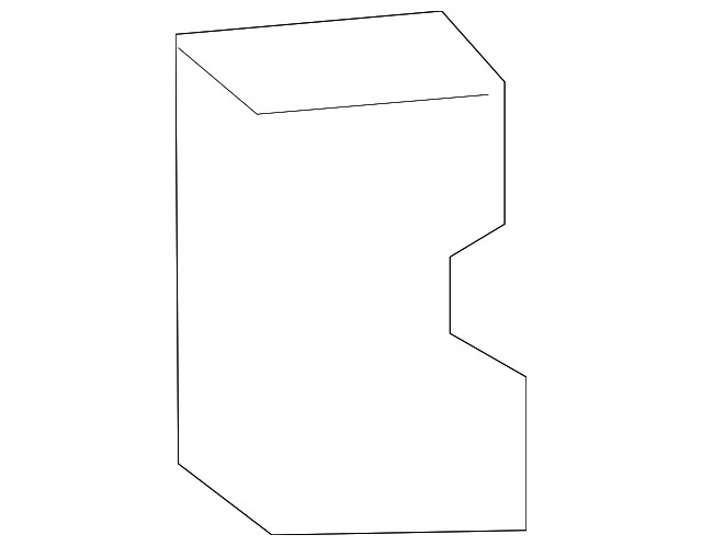 Genuine GM Rear End Panel Bracket 23447926