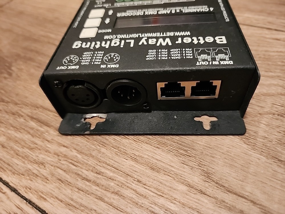 Better Way Lighting 4-Channel DMX Decoder BWL-4x8-DIP-16 8A/CH LED Dimmer